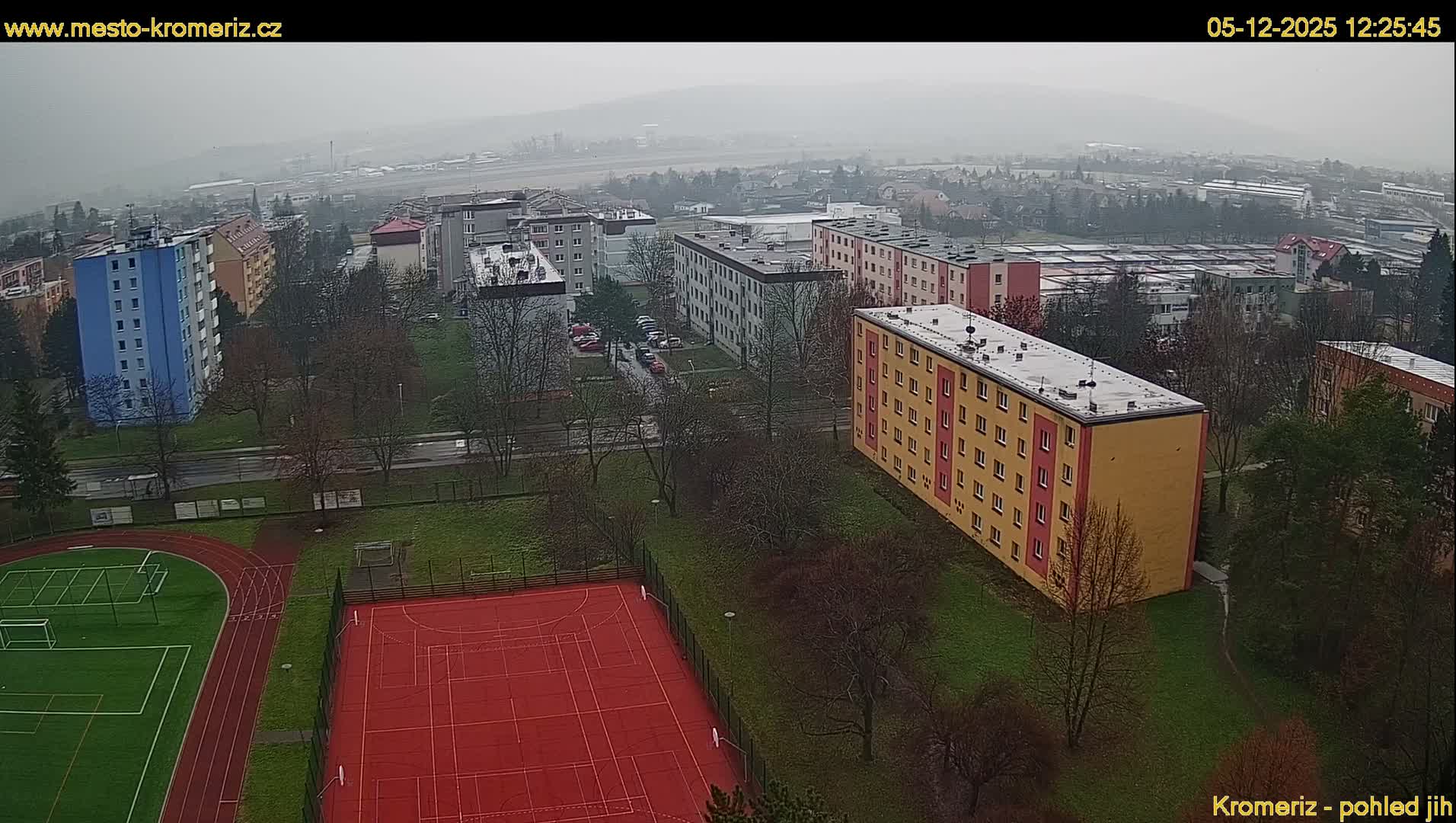 Kroměříž  South View Skyline Live Cam - Kromeriz, Zlin, Czechia