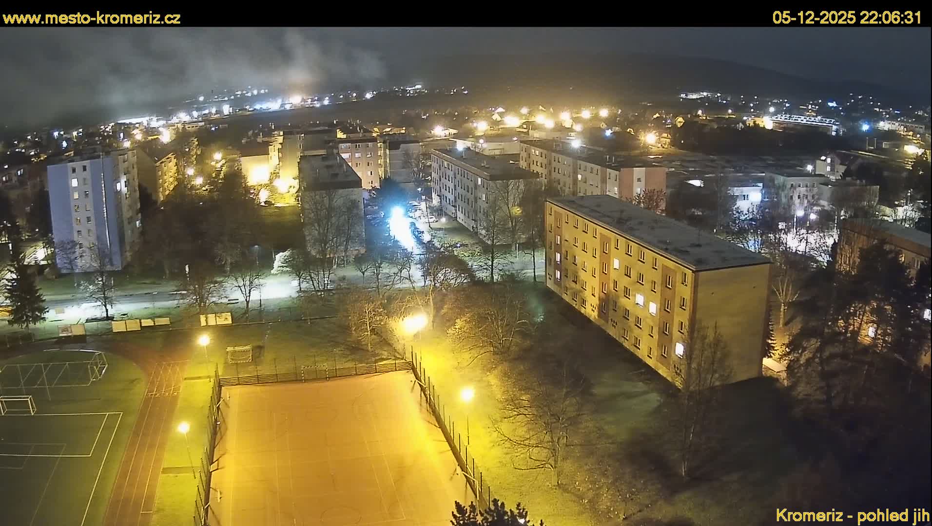 Kroměříž  South View Skyline Live Cam - Kromeriz, Zlin, Czechia
