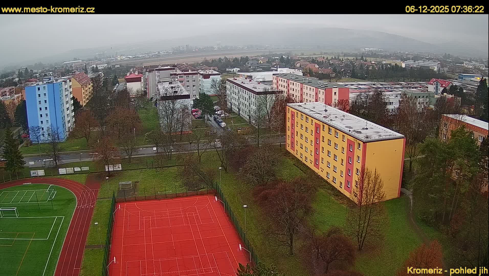 Kroměříž  South View Skyline Live Cam - Kromeriz, Zlin, Czechia