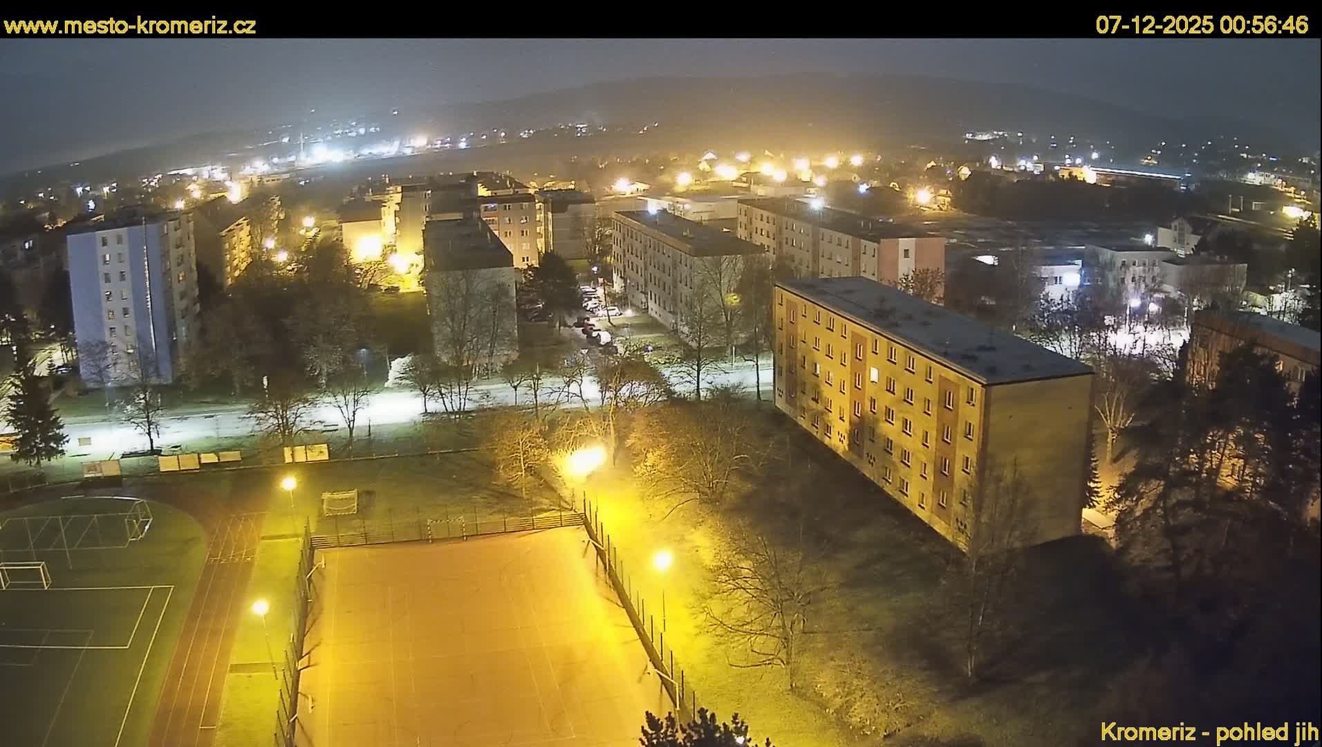 Kroměříž  South View Skyline Live Cam - Kromeriz, Zlin, Czechia