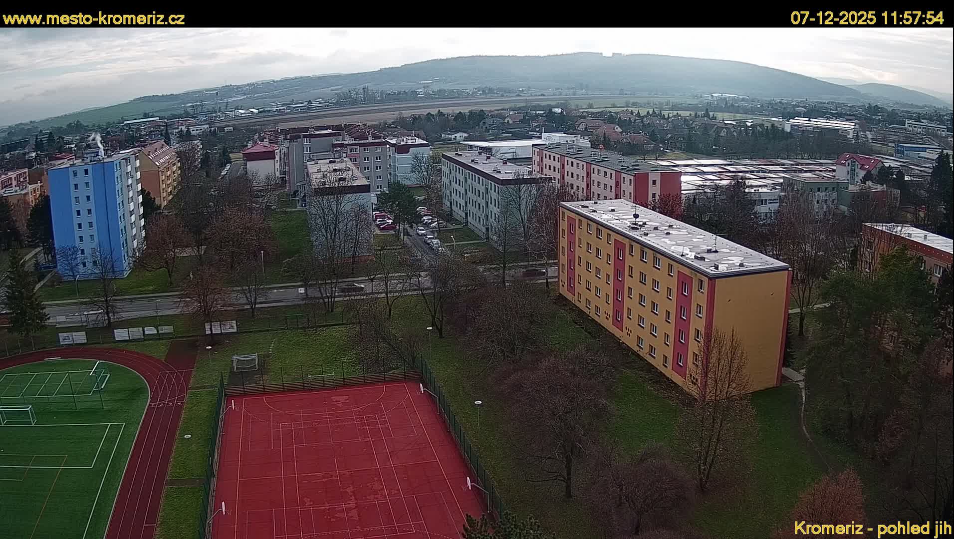Kroměříž  South View Skyline Live Cam - Kromeriz, Zlin, Czechia