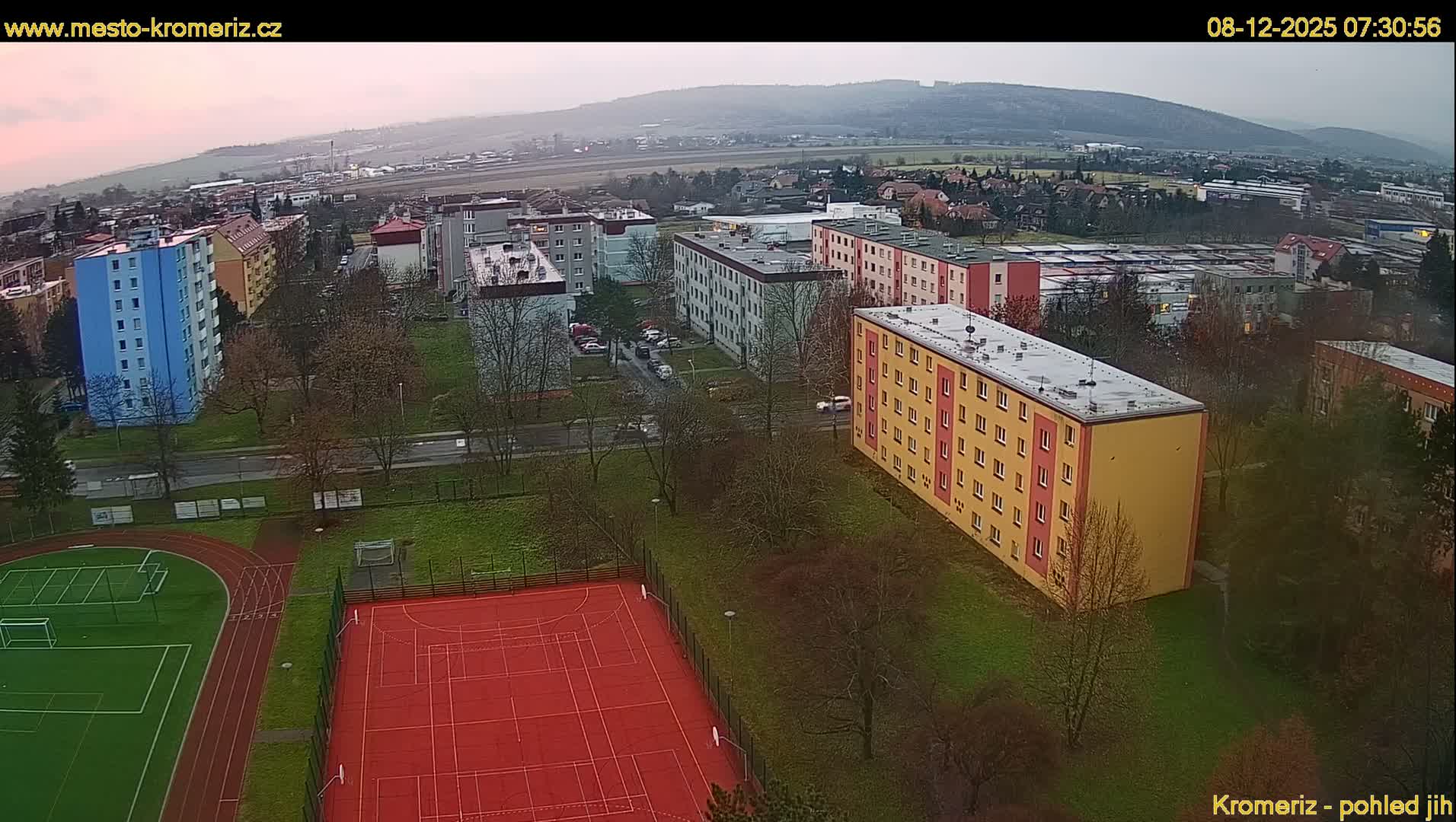 Kroměříž  South View Skyline Live Cam - Kromeriz, Zlin, Czechia