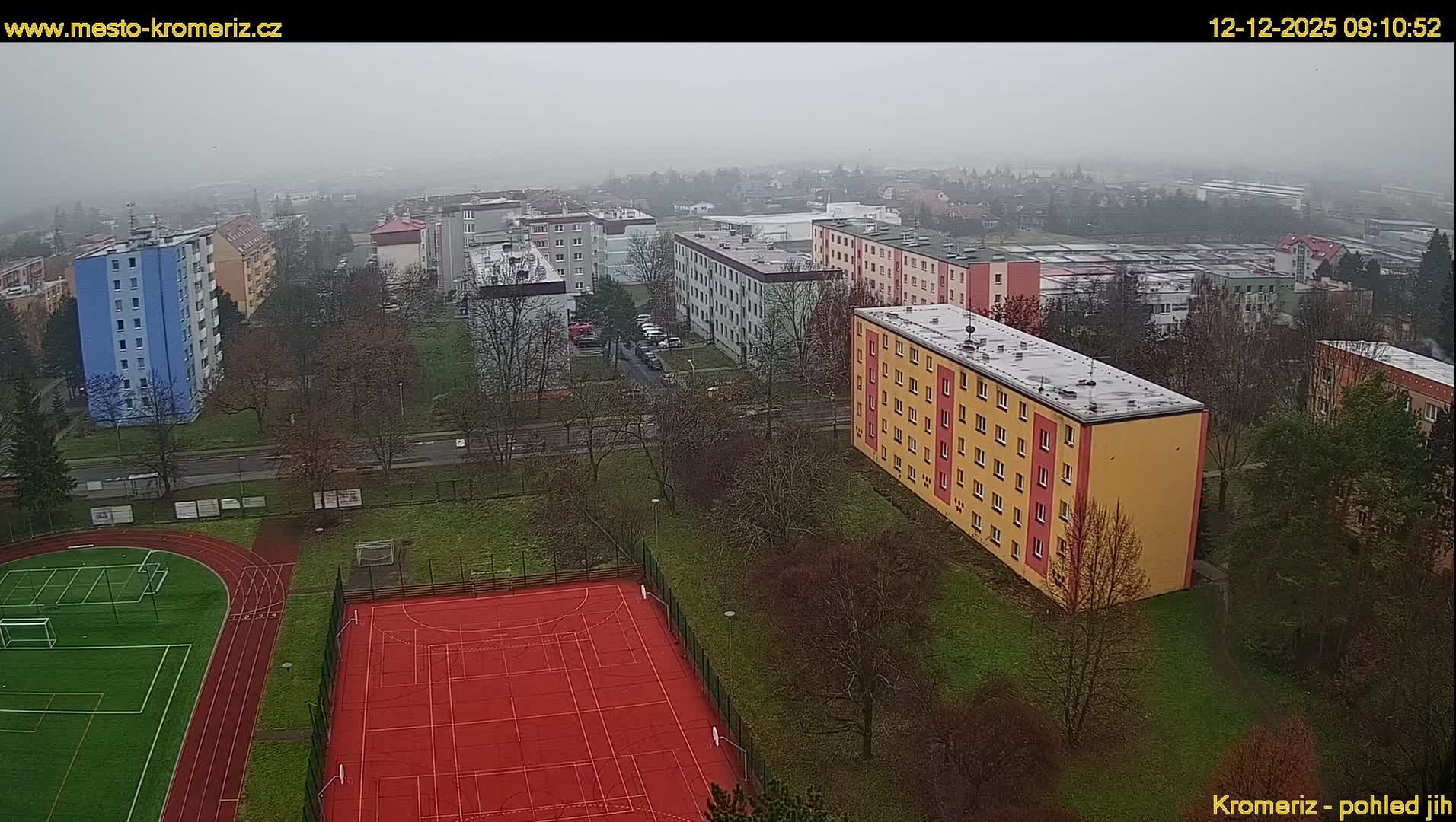 Kroměříž  South View Skyline Live Cam - Kromeriz, Zlin, Czechia