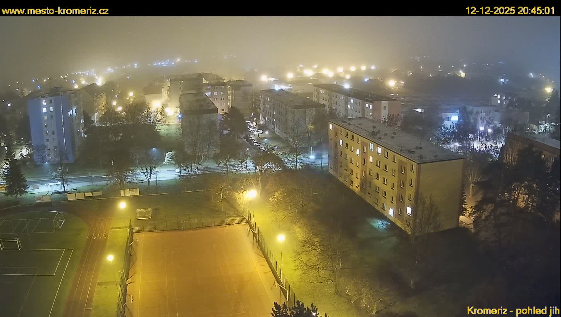 Kroměříž  South View Skyline Live Cam - Kromeriz, Zlin, Czechia