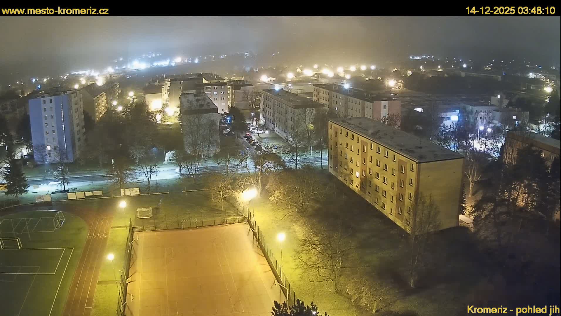 Kroměříž  South View Skyline Live Cam - Kromeriz, Zlin, Czechia