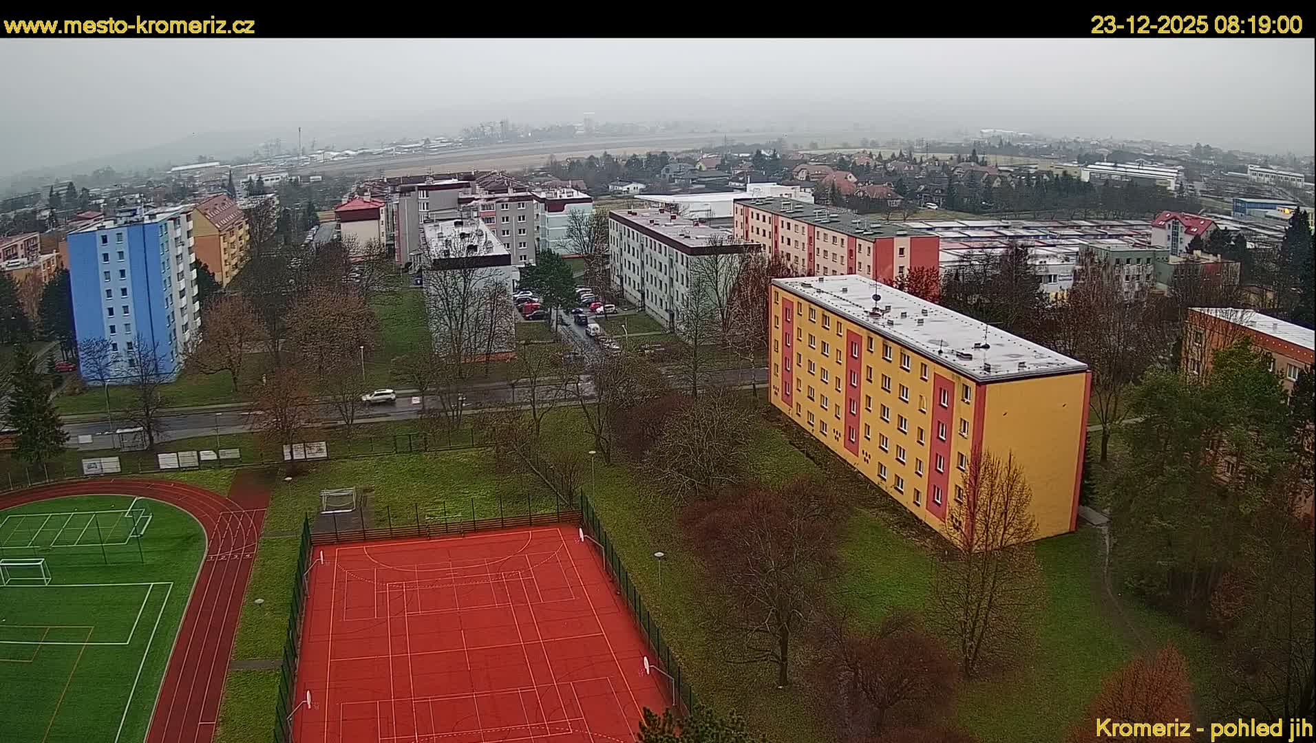 Kroměříž  South View Skyline Live Cam - Kromeriz, Zlin, Czechia