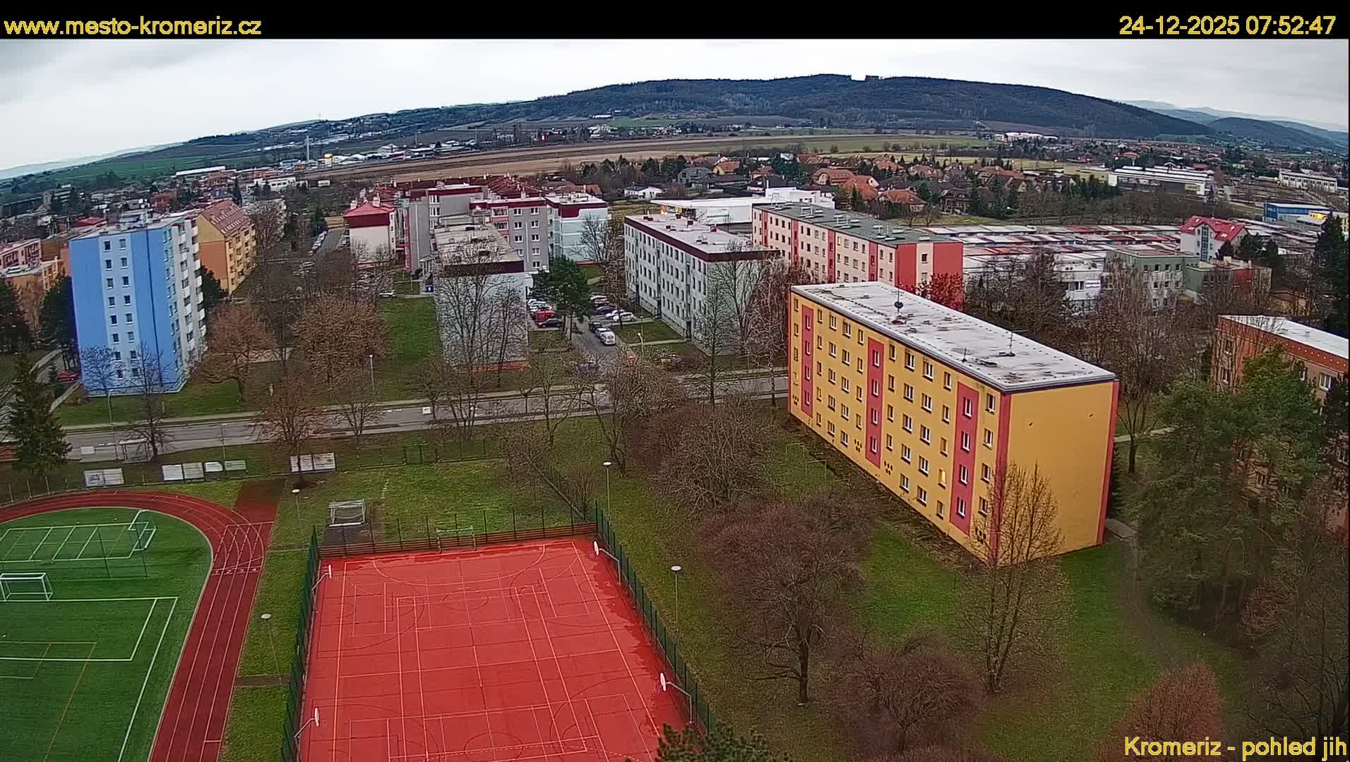 Kroměříž  South View Skyline Live Cam - Kromeriz, Zlin, Czechia
