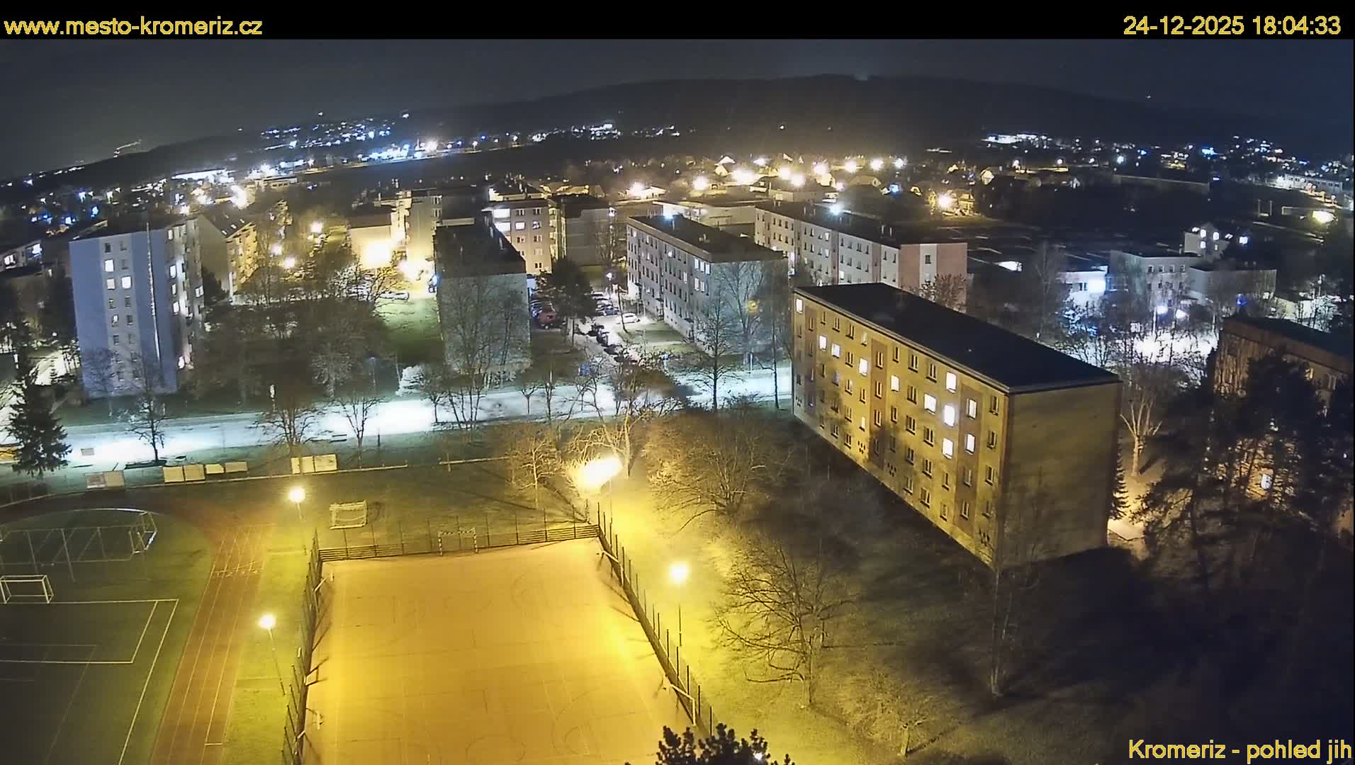 Kroměříž  South View Skyline Live Cam - Kromeriz, Zlin, Czechia