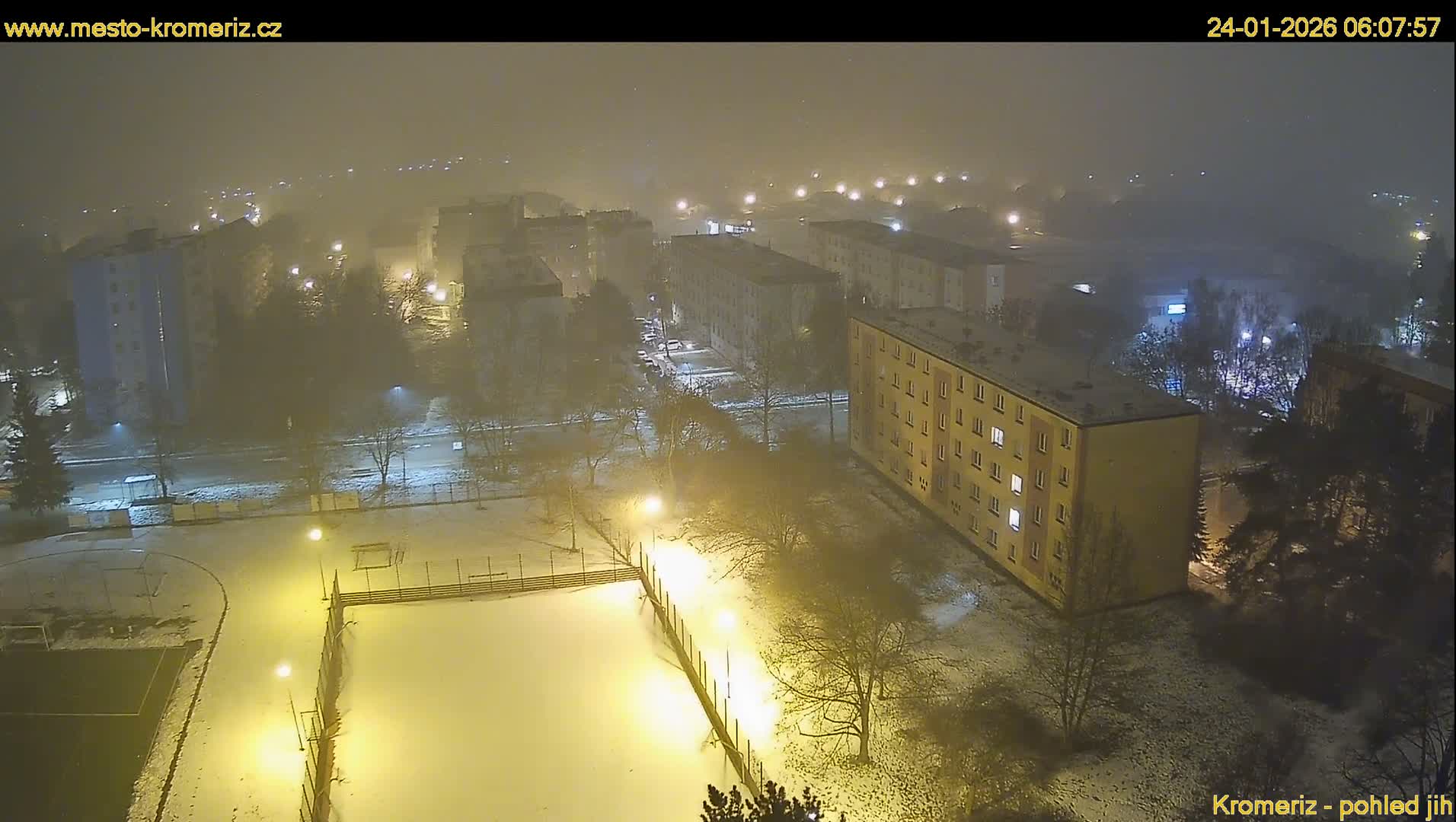 Kroměříž  South View Skyline Live Cam - Kromeriz, Zlin, Czechia