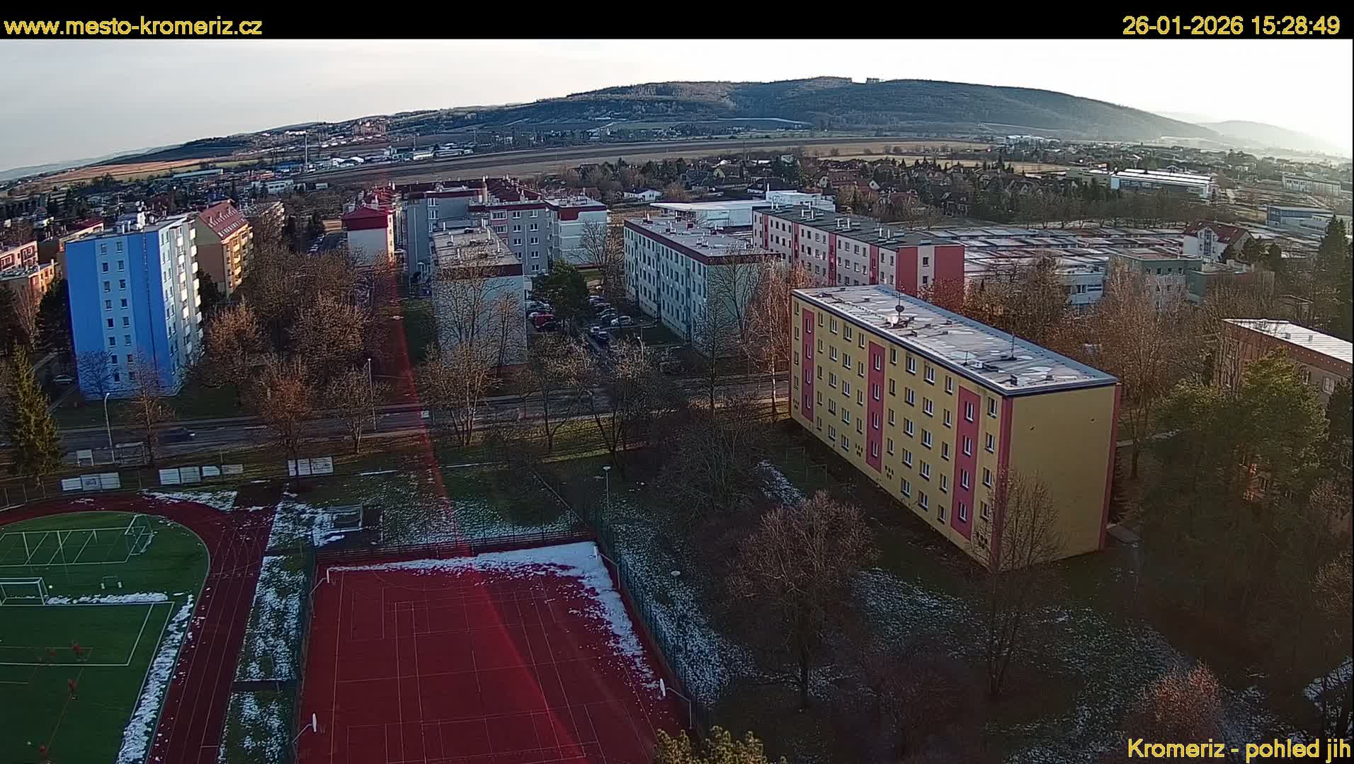 Kroměříž  South View Skyline Live Cam - Kromeriz, Zlin, Czechia
