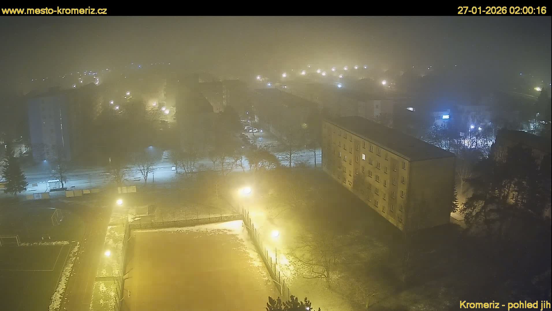 Kroměříž  South View Skyline Live Cam - Kromeriz, Zlin, Czechia