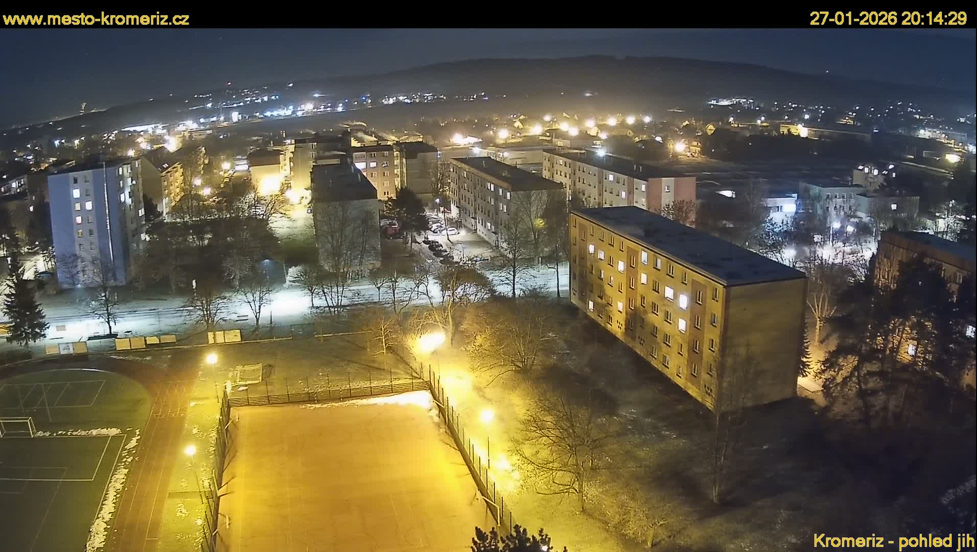 Kroměříž  South View Skyline Live Cam - Kromeriz, Zlin, Czechia