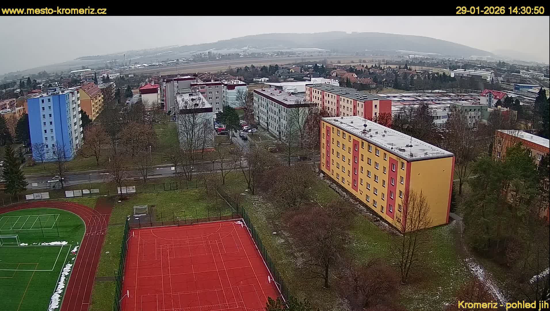 Kroměříž  South View Skyline Live Cam - Kromeriz, Zlin, Czechia