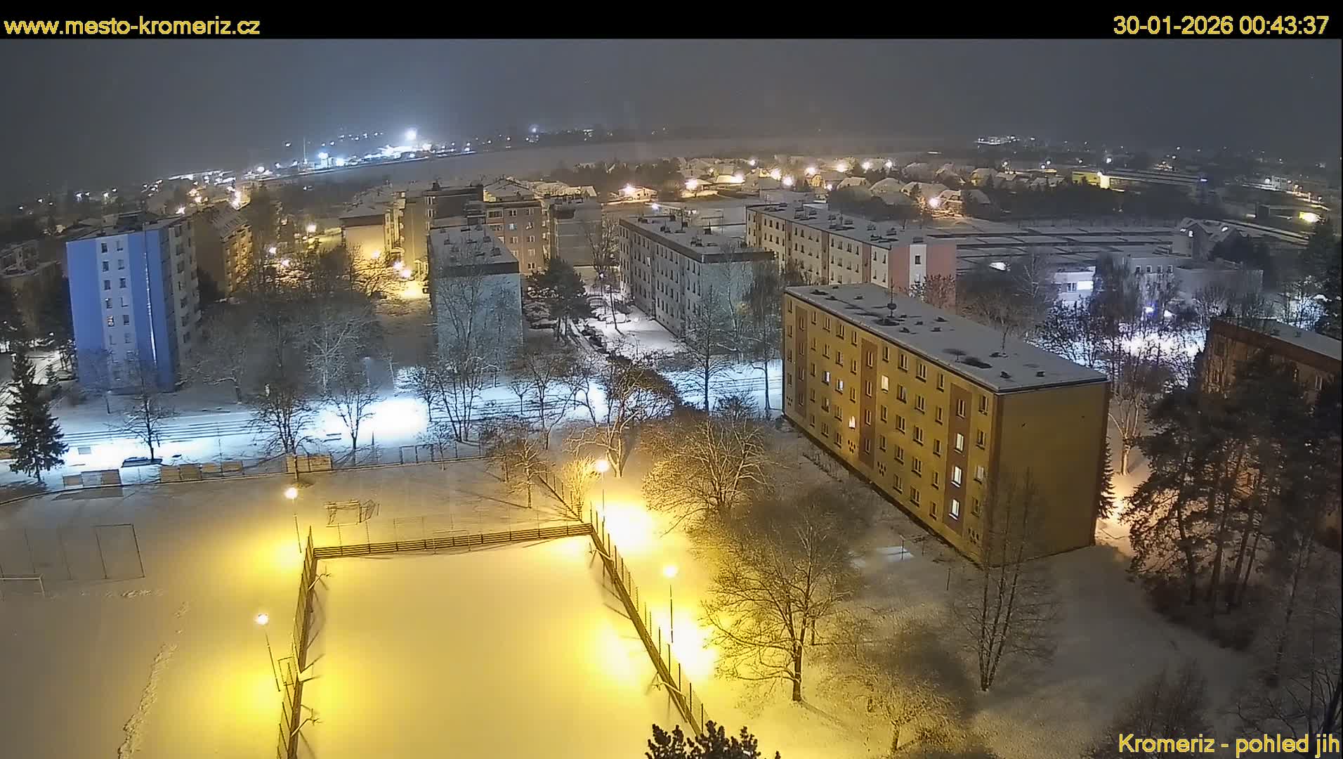 Kroměříž  South View Skyline Live Cam - Kromeriz, Zlin, Czechia
