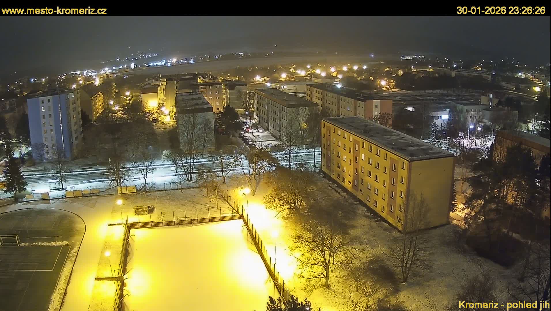 Kroměříž  South View Skyline Live Cam - Kromeriz, Zlin, Czechia