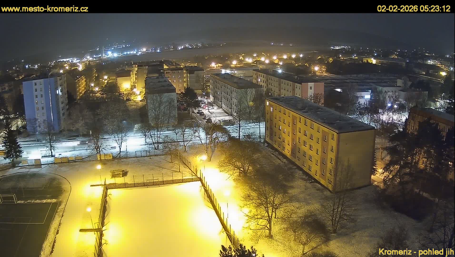 Kroměříž  South View Skyline Live Cam - Kromeriz, Zlin, Czechia