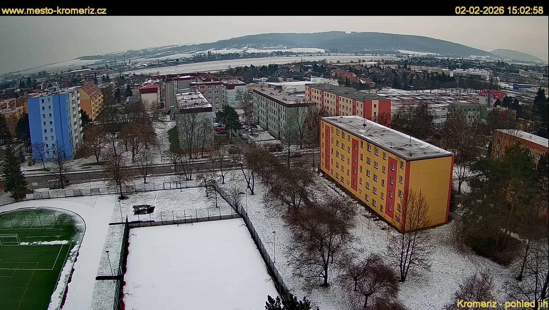 Kroměříž  South View Skyline Live Cam - Kromeriz, Zlin, Czechia