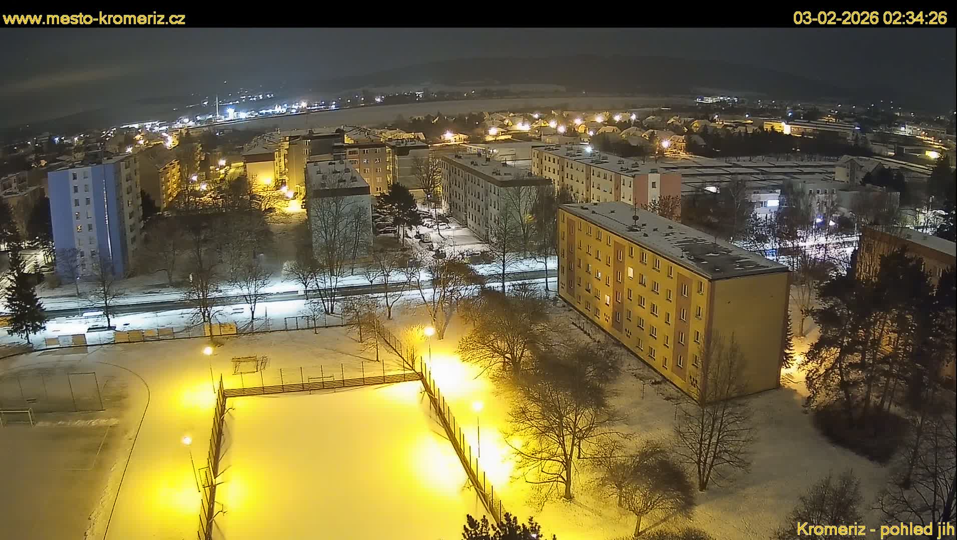 Kroměříž  South View Skyline Live Cam - Kromeriz, Zlin, Czechia