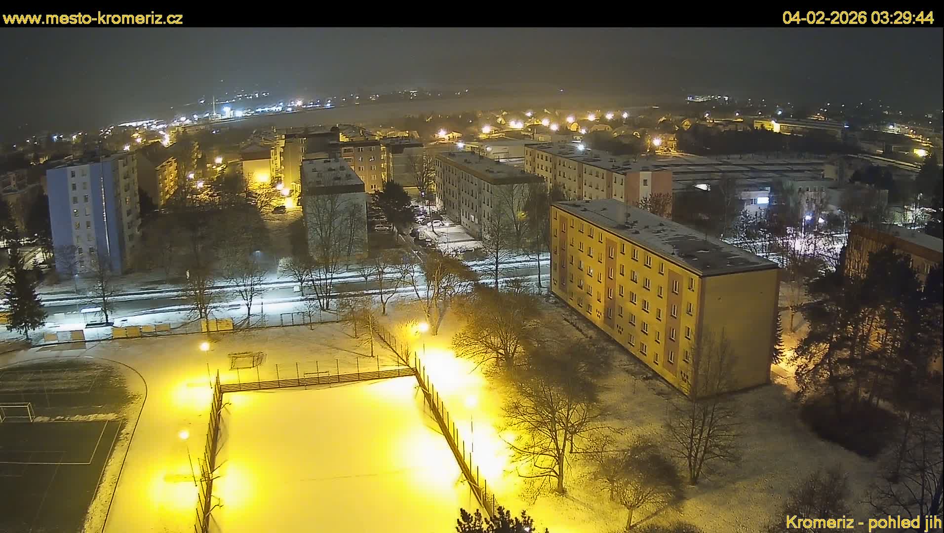 Kroměříž  South View Skyline Live Cam - Kromeriz, Zlin, Czechia