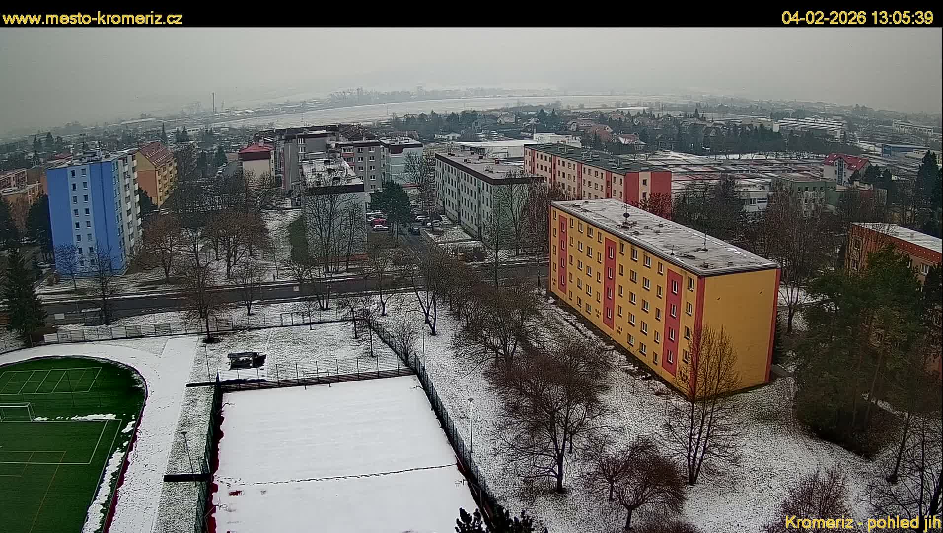 Kroměříž  South View Skyline Live Cam - Kromeriz, Zlin, Czechia