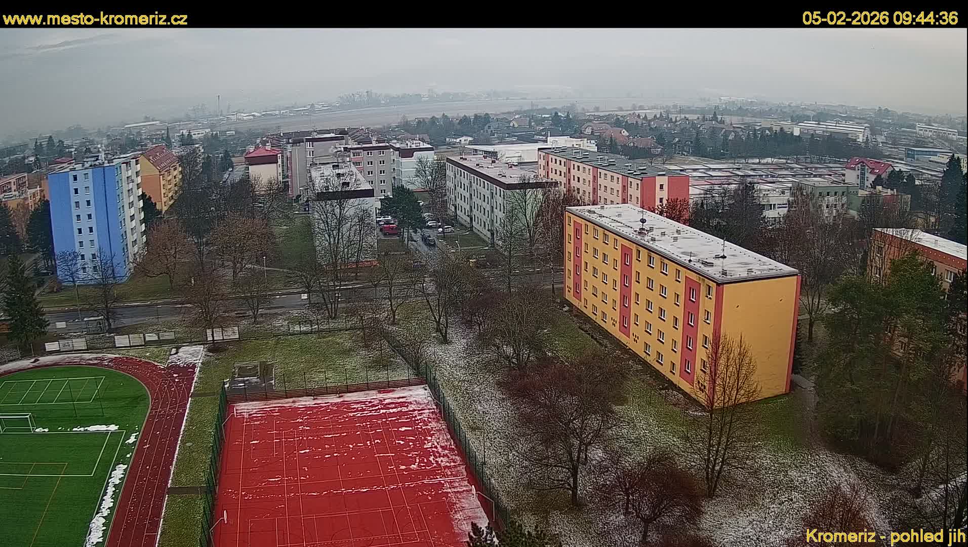 Kroměříž  South View Skyline Live Cam - Kromeriz, Zlin, Czechia