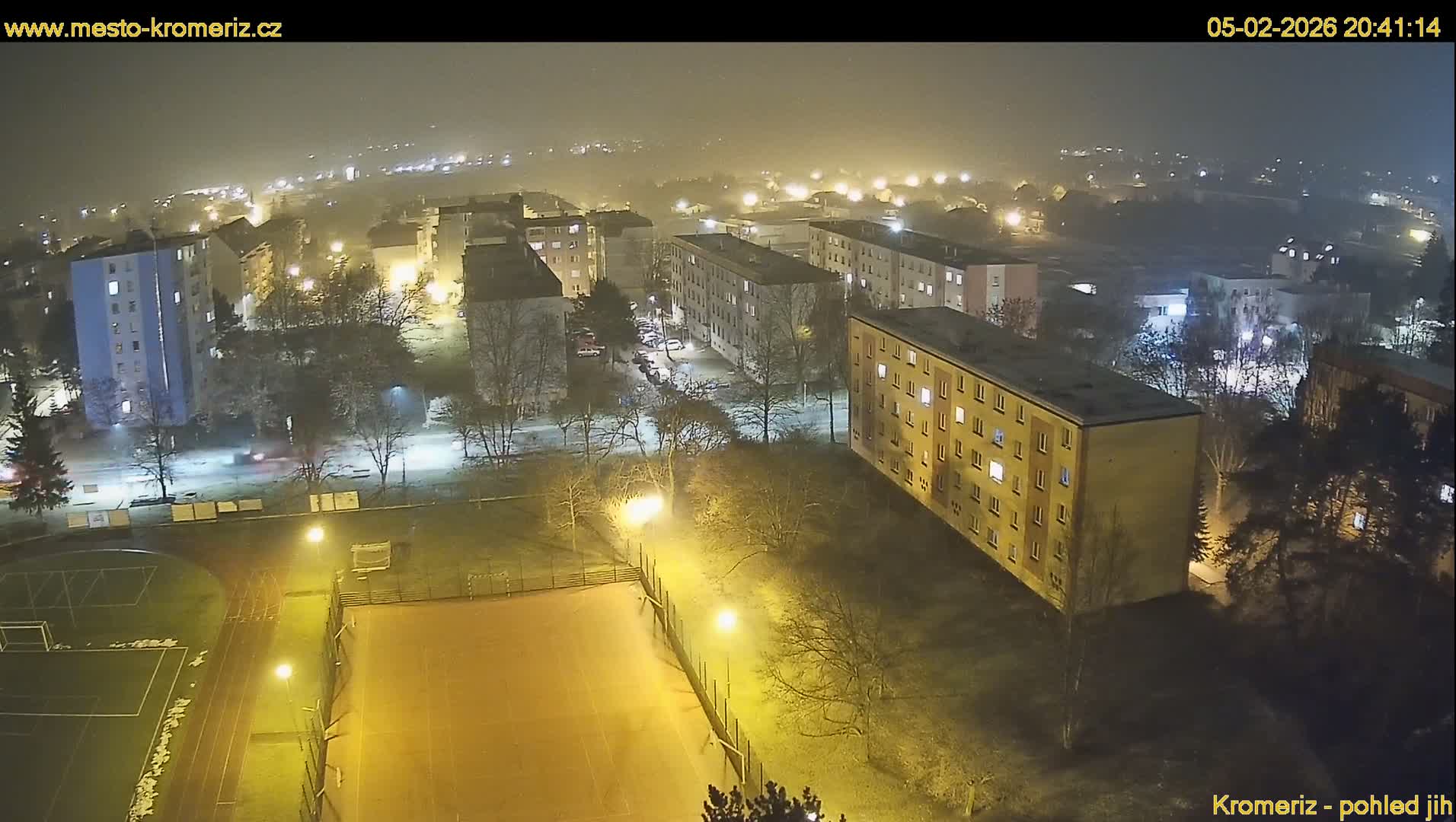 Kroměříž  South View Skyline Live Cam - Kromeriz, Zlin, Czechia