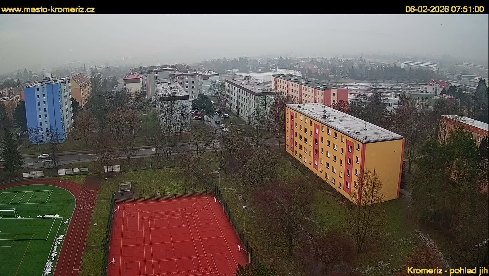 Kroměříž  South View Skyline Live Cam - Kromeriz, Zlin, Czechia