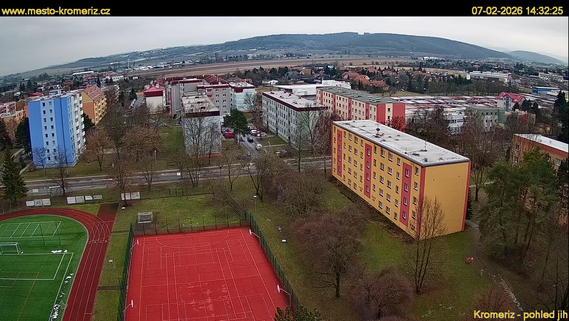 Kroměříž  South View Skyline Live Cam - Kromeriz, Zlin, Czechia