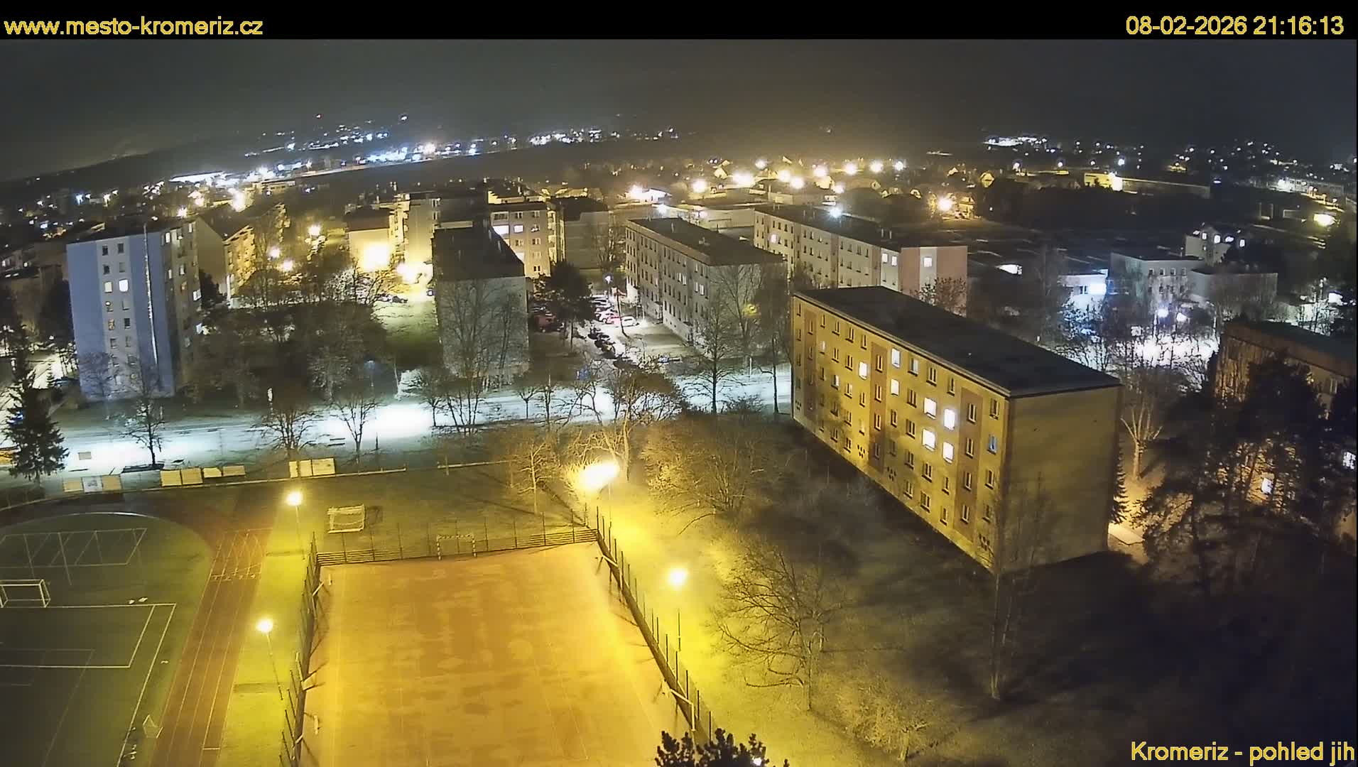 Kroměříž  South View Skyline Live Cam - Kromeriz, Zlin, Czechia