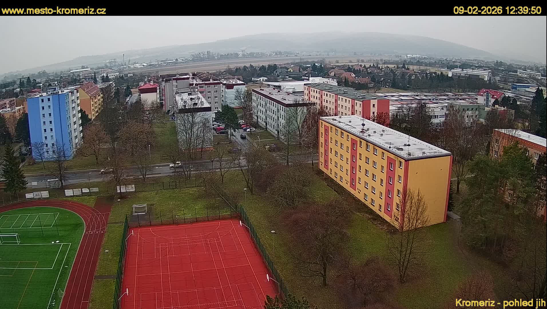 Kroměříž  South View Skyline Live Cam - Kromeriz, Zlin, Czechia