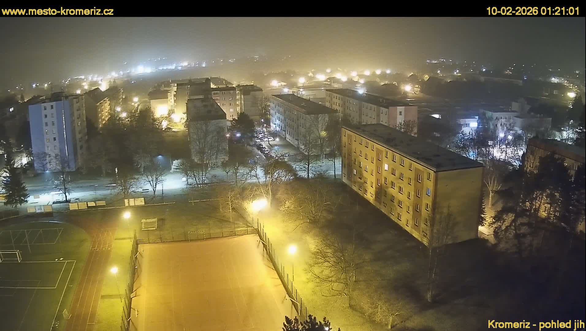 Kroměříž  South View Skyline Live Cam - Kromeriz, Zlin, Czechia