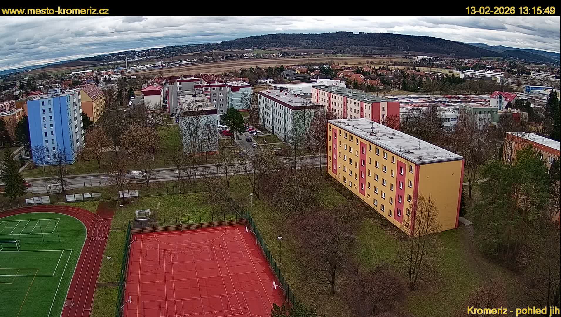 Kroměříž  South View Skyline Live Cam - Kromeriz, Zlin, Czechia