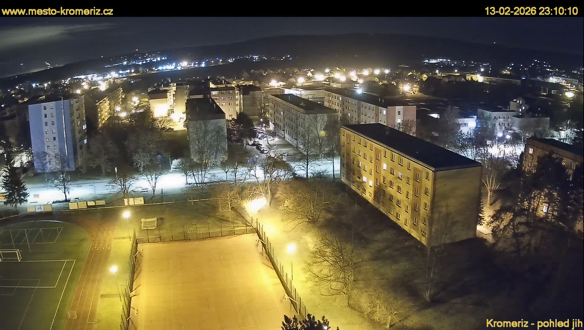 Kroměříž  South View Skyline Live Cam - Kromeriz, Zlin, Czechia