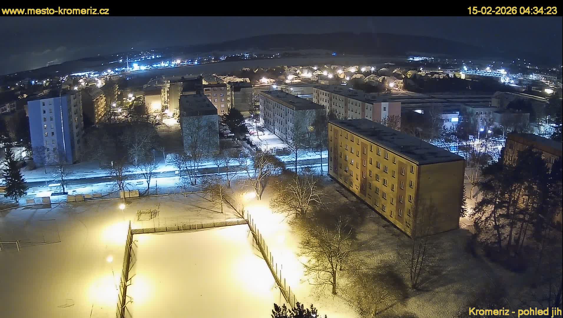 Kroměříž  South View Skyline Live Cam - Kromeriz, Zlin, Czechia