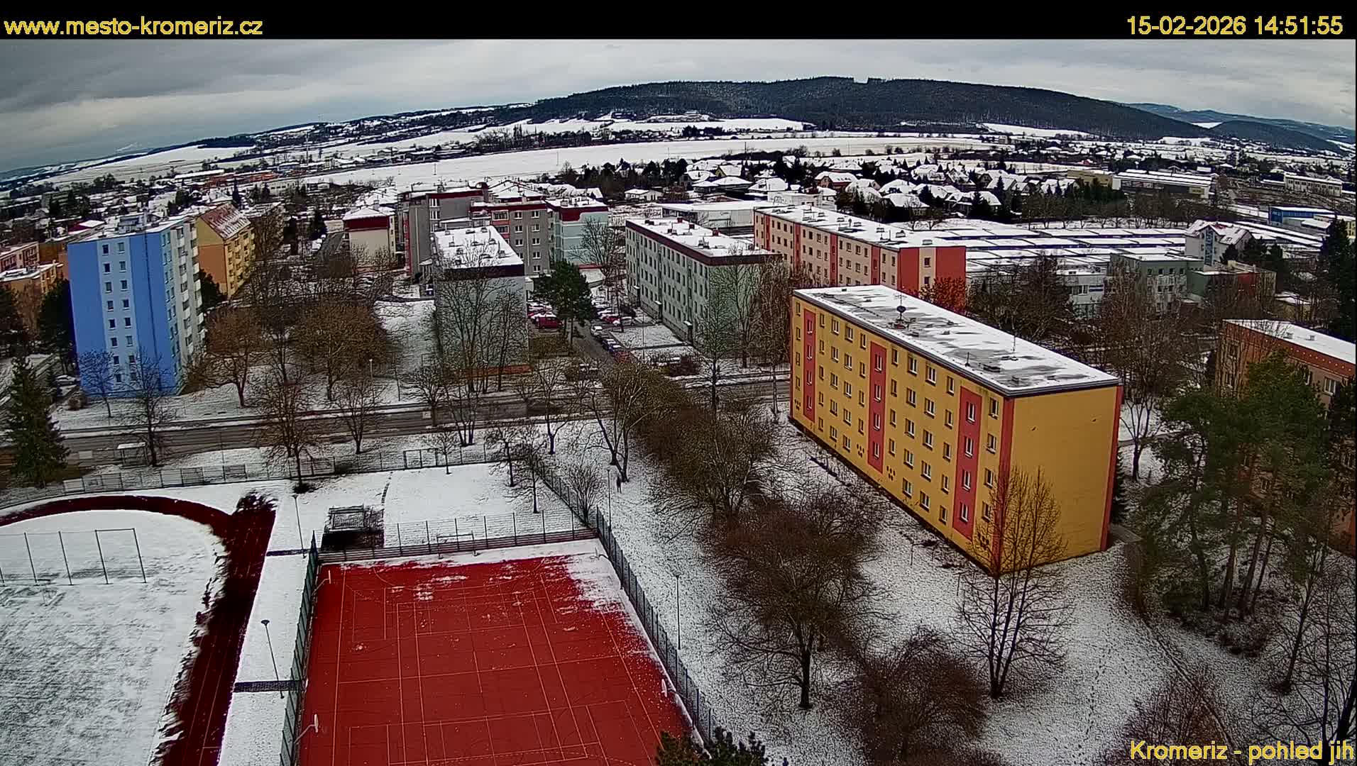 Kroměříž  South View Skyline Live Cam - Kromeriz, Zlin, Czechia