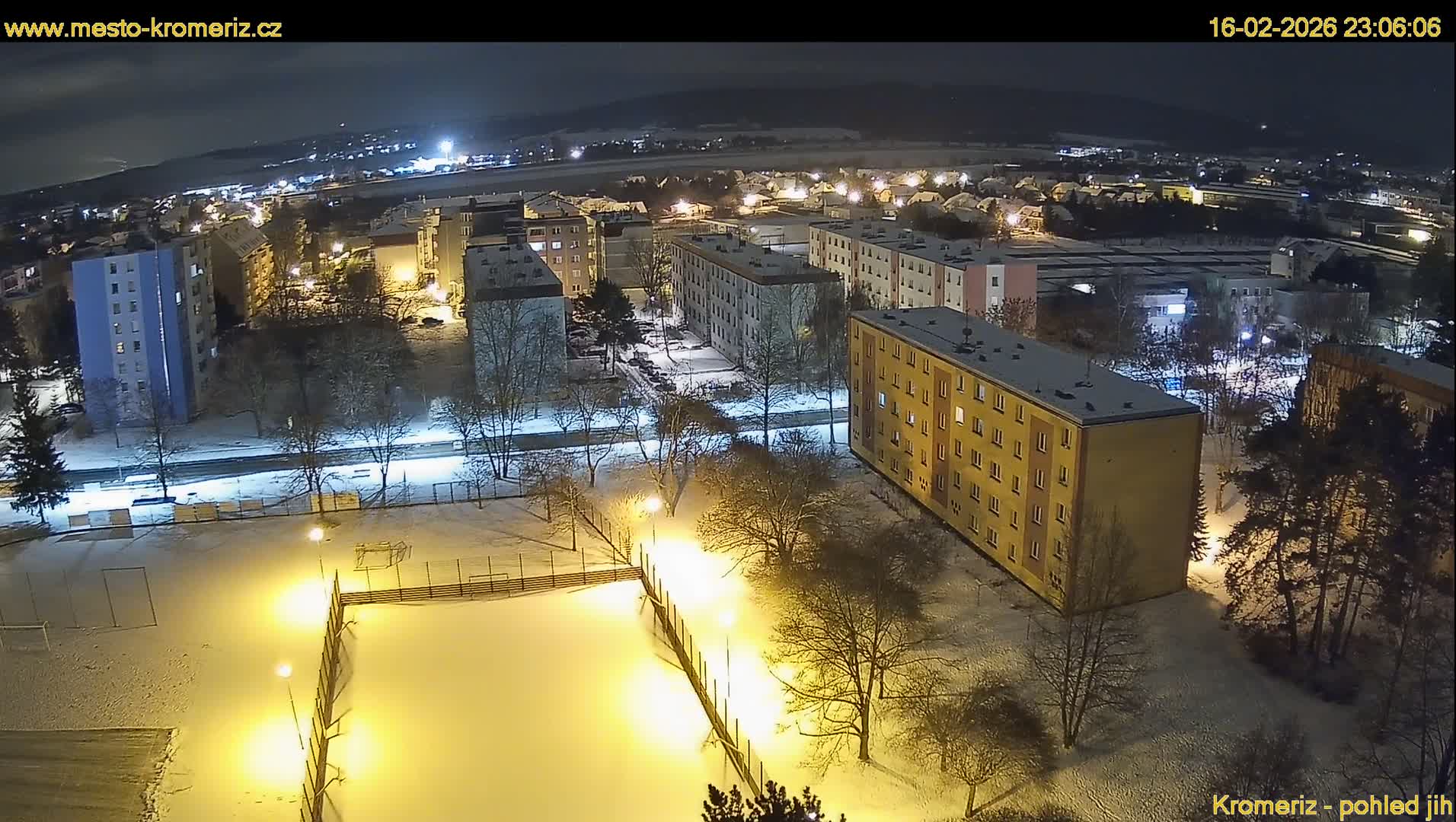 Kroměříž  South View Skyline Live Cam - Kromeriz, Zlin, Czechia