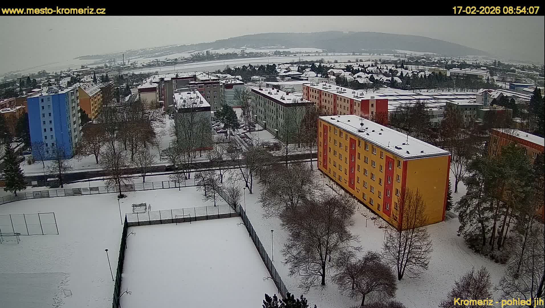 Kroměříž  South View Skyline Live Cam - Kromeriz, Zlin, Czechia