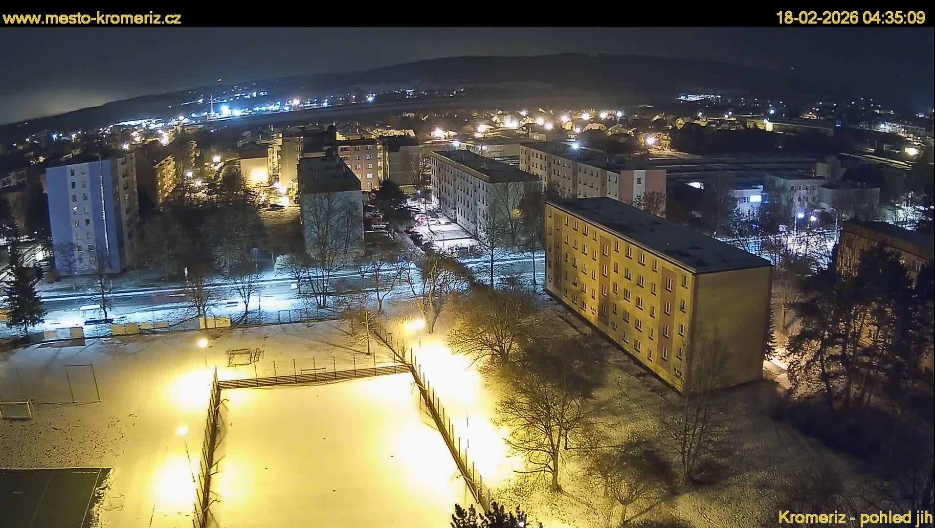 Kroměříž  South View Skyline Live Cam - Kromeriz, Zlin, Czechia