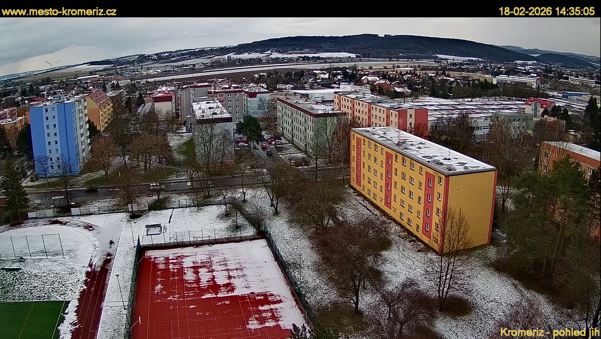 Kroměříž  South View Skyline Live Cam - Kromeriz, Zlin, Czechia