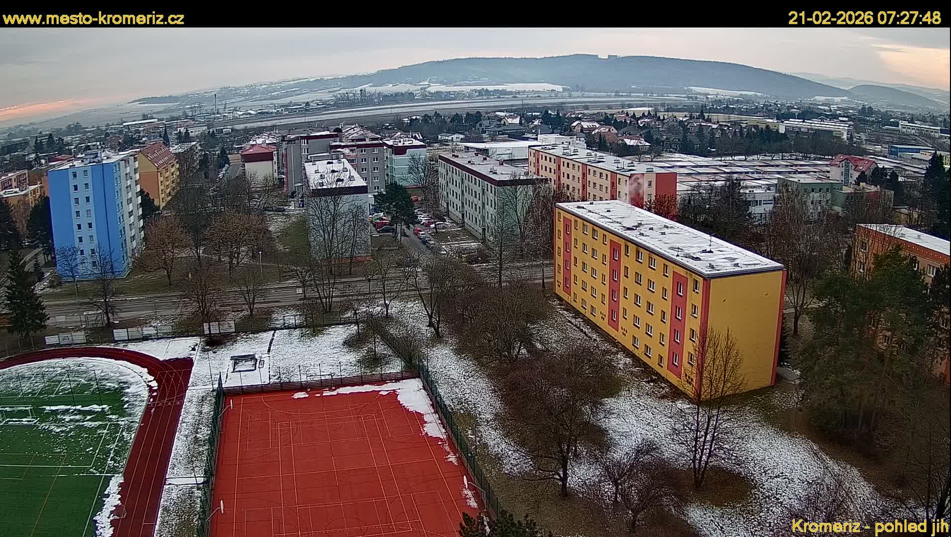 Kroměříž  South View Skyline Live Cam - Kromeriz, Zlin, Czechia