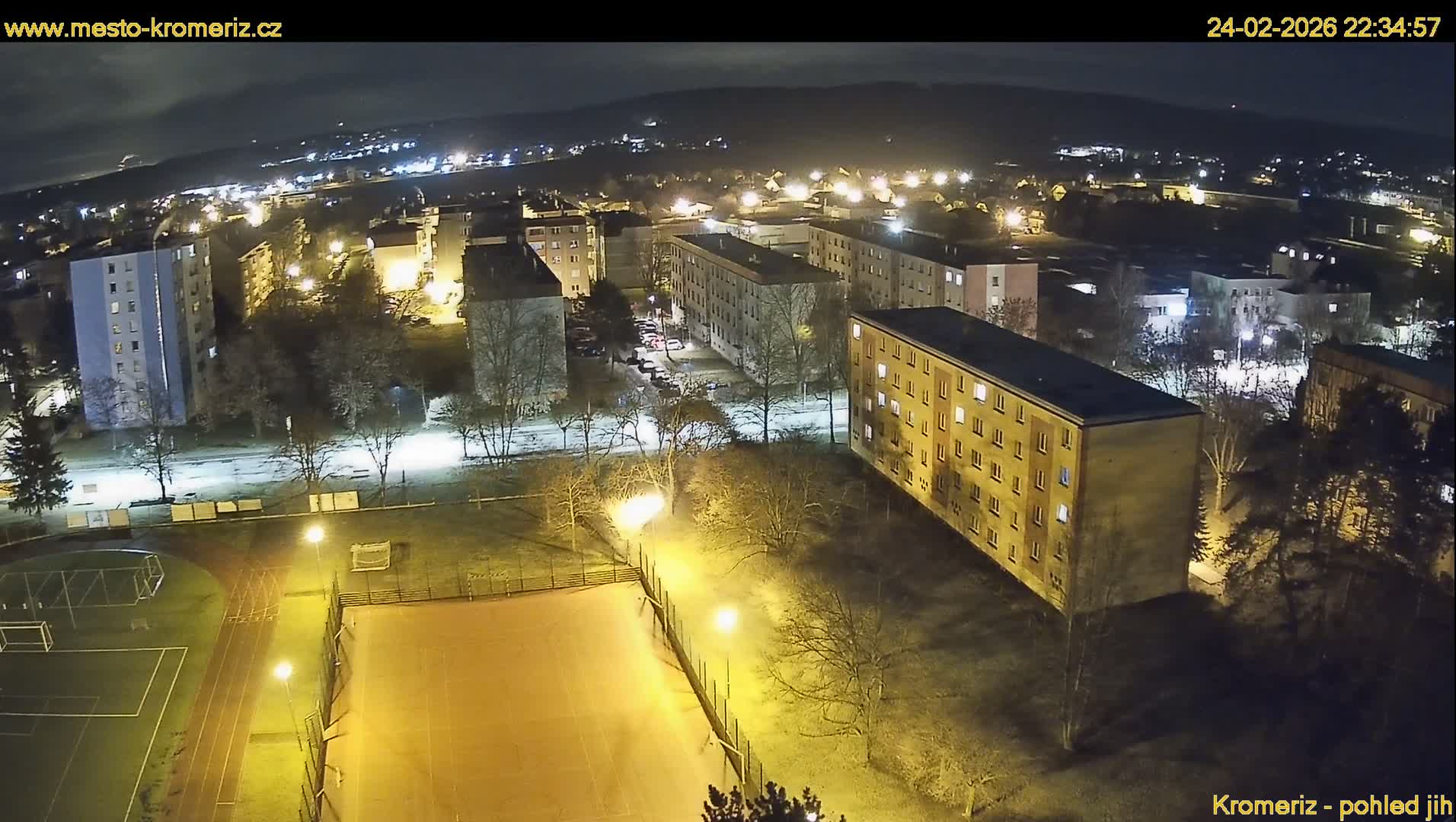 Kroměříž  South View Skyline Live Cam - Kromeriz, Zlin, Czechia