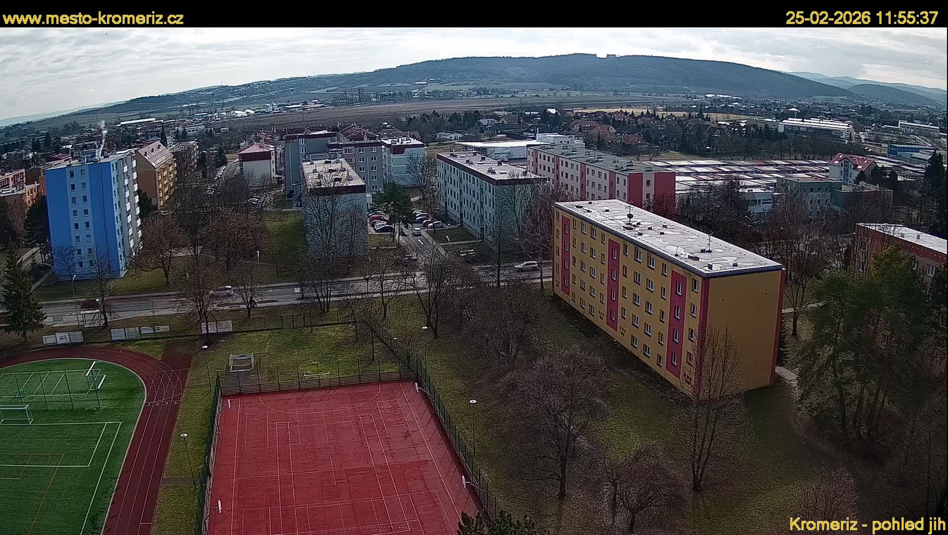 Kroměříž  South View Skyline Live Cam - Kromeriz, Zlin, Czechia
