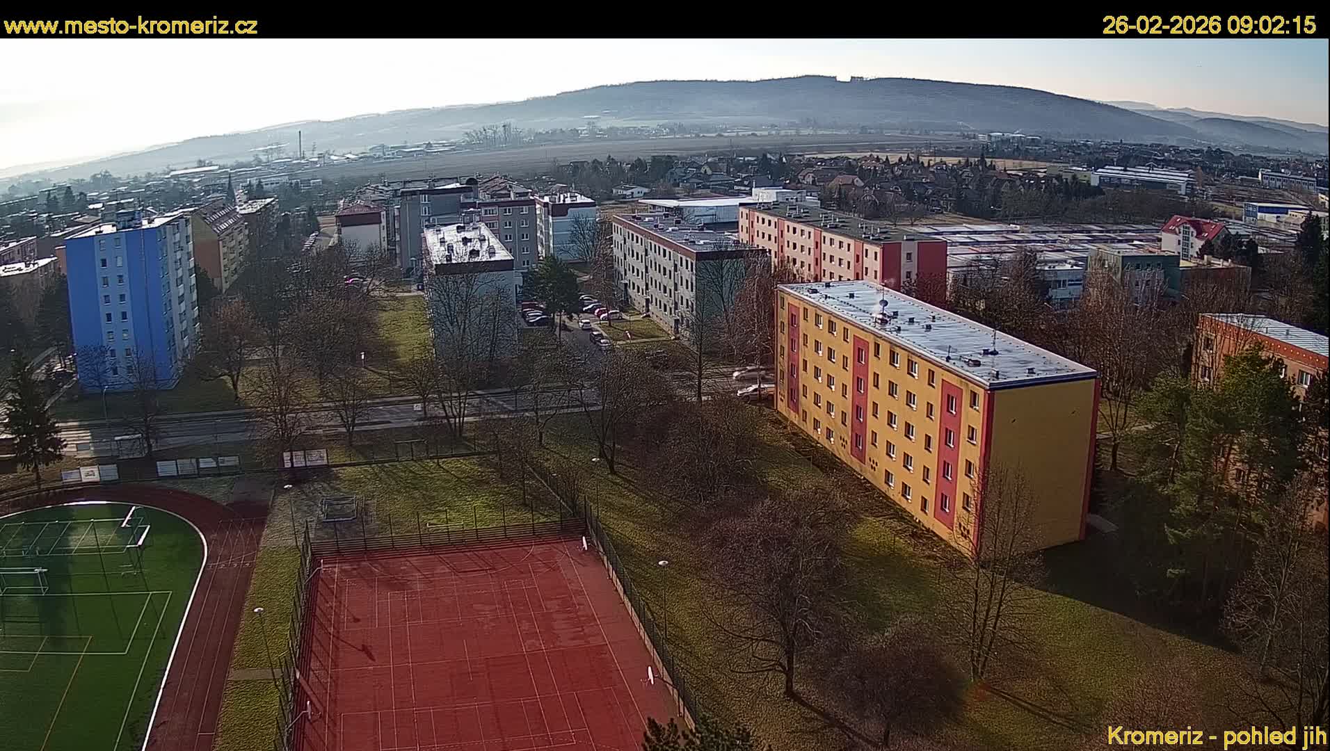 Kroměříž  South View Skyline Live Cam - Kromeriz, Zlin, Czechia