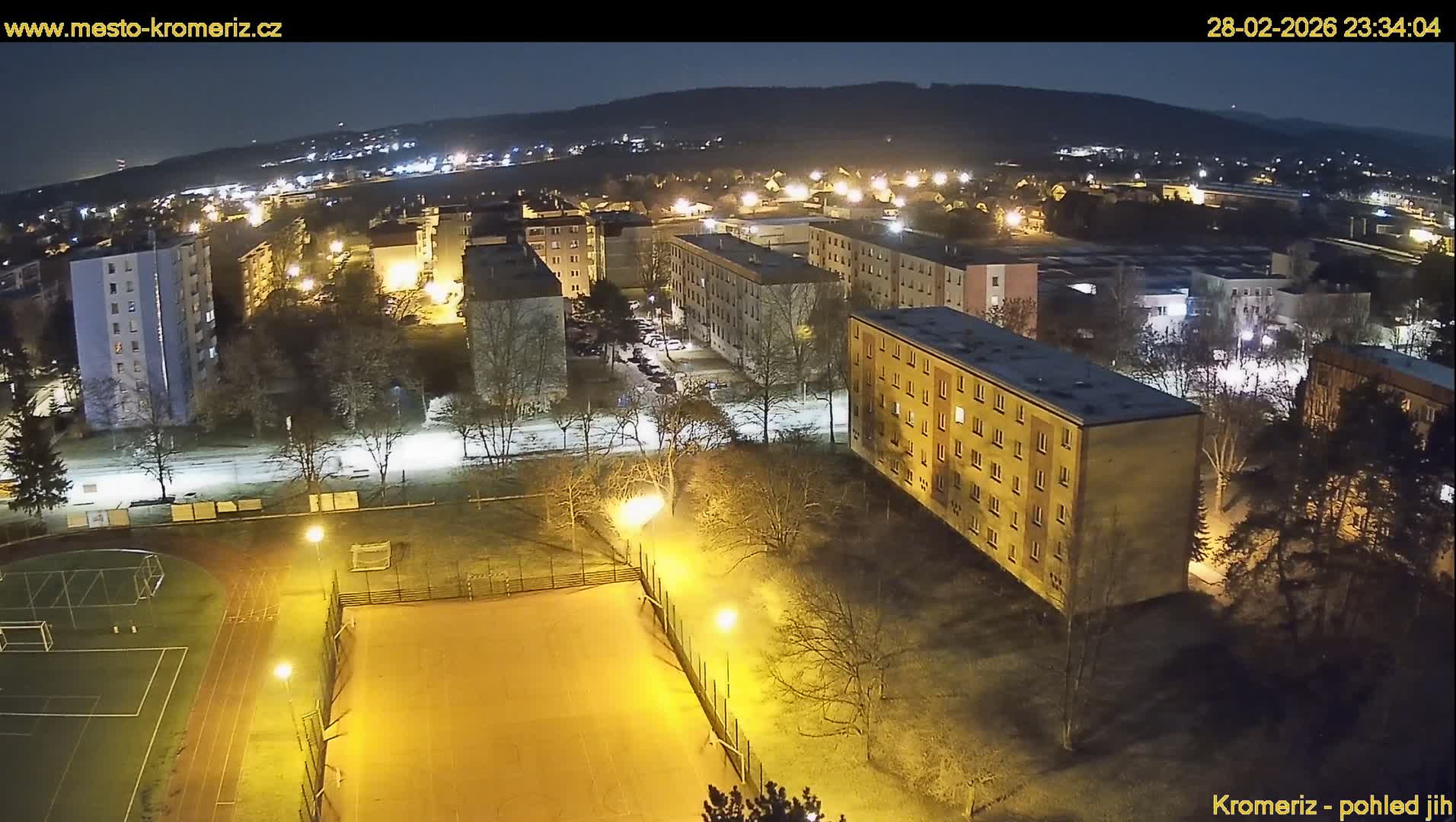 Kroměříž  South View Skyline Live Cam - Kromeriz, Zlin, Czechia