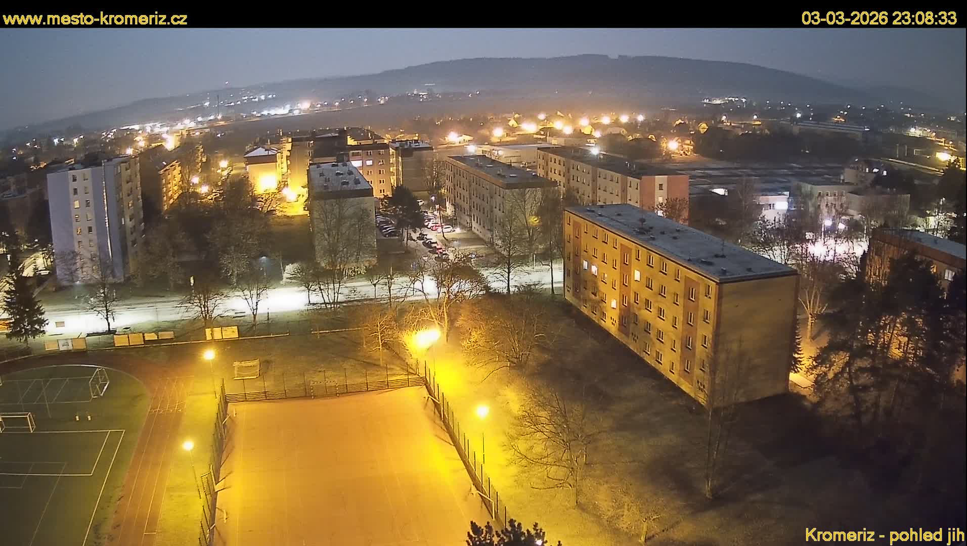 Kroměříž  South View Skyline Live Cam - Kromeriz, Zlin, Czechia