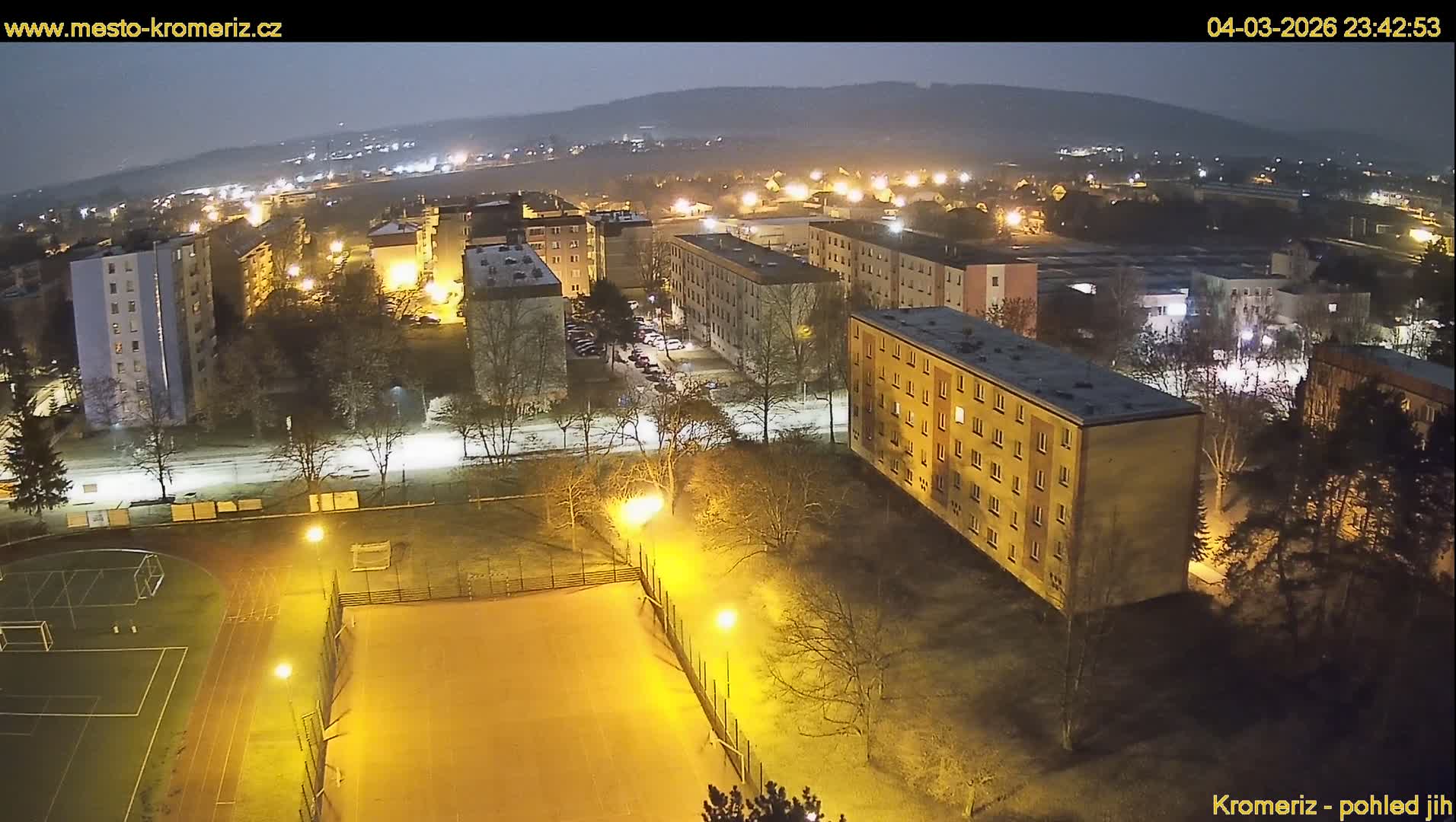 Kroměříž  South View Skyline Live Cam - Kromeriz, Zlin, Czechia