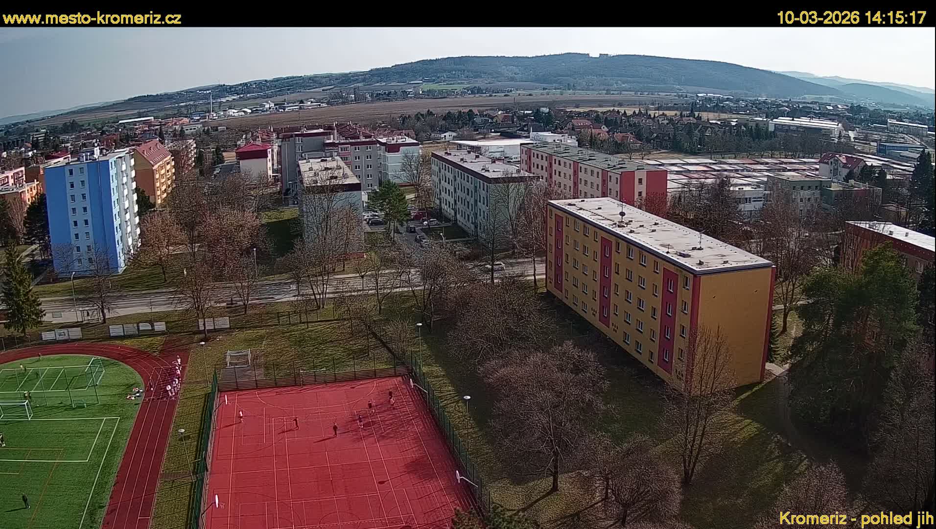 Kroměříž  South View Skyline Live Cam - Kromeriz, Zlin, Czechia