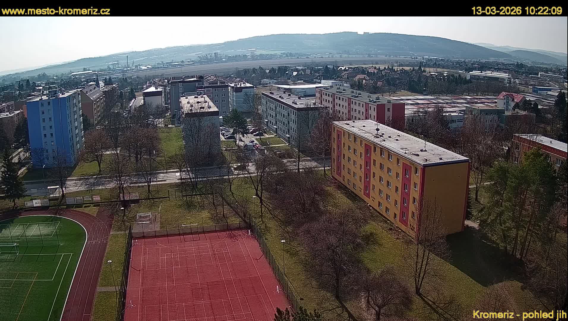 Kroměříž  South View Skyline Live Cam - Kromeriz, Zlin, Czechia