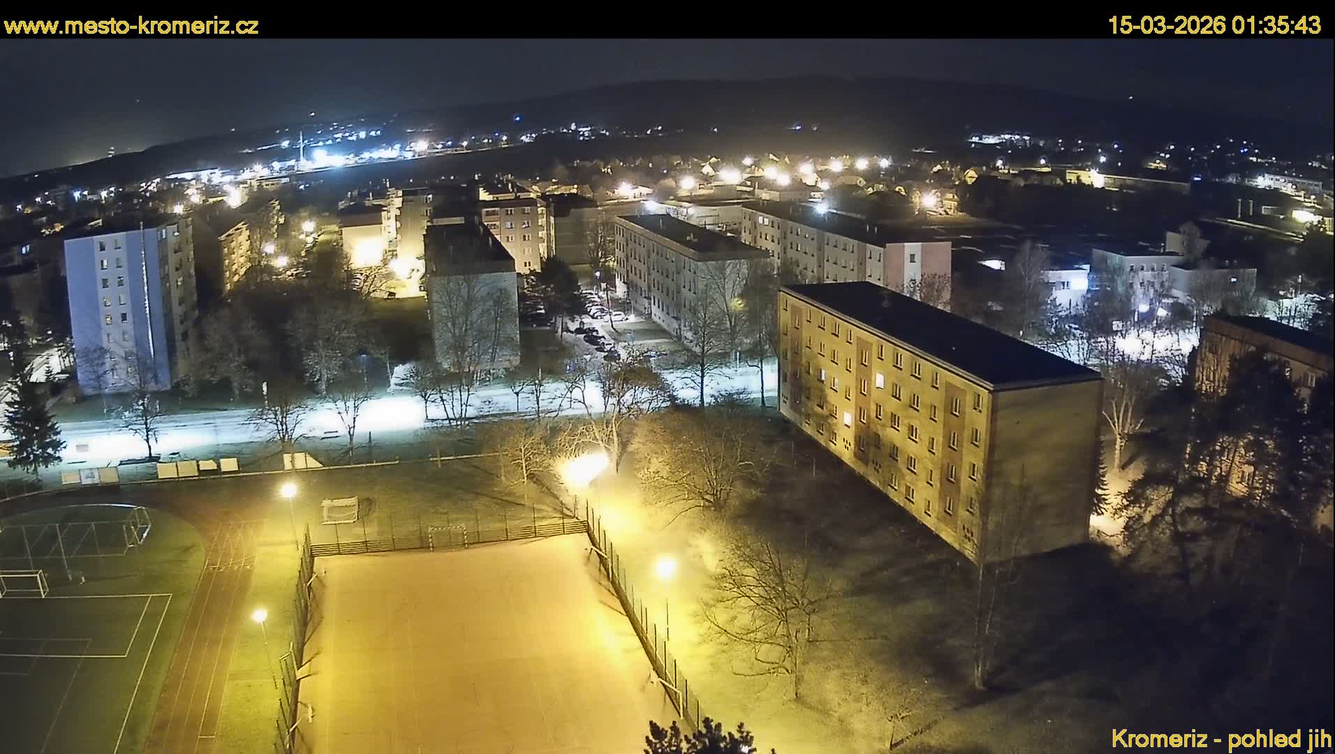 Kroměříž  South View Skyline Live Cam - Kromeriz, Zlin, Czechia