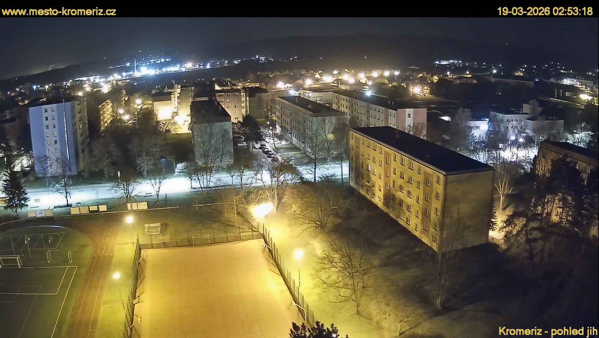 Kroměříž  South View Skyline Live Cam - Kromeriz, Zlin, Czechia